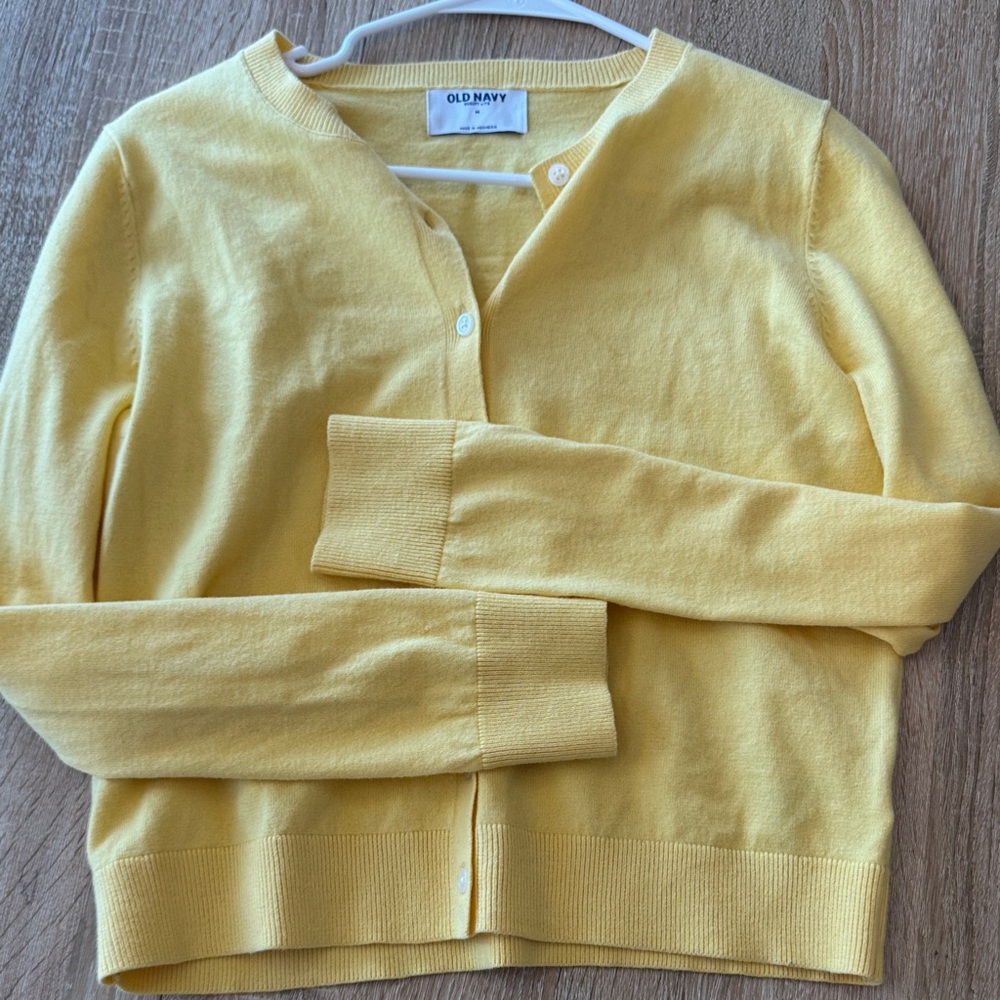 Old Navy Women's Sunny Yellow Cardigan
